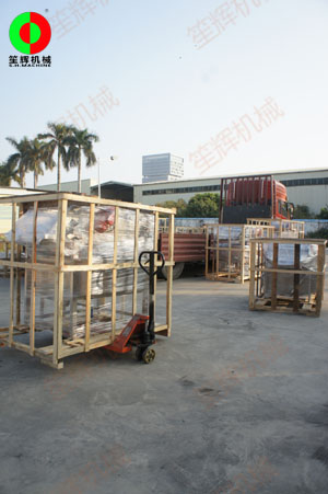 年前某經(jīng)銷商定購的蔬果加工機(jī)械設(shè)備訂單，按期完工交付！